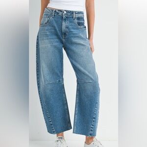 Just Black Denim Barrel Jeans